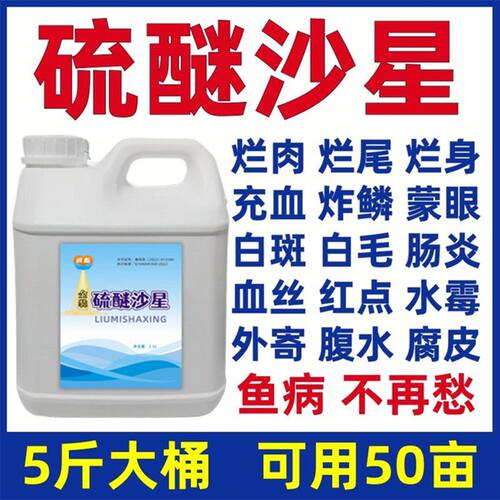 硫醚沙星水产养殖高浓度强效鱼药鱼用水霉专治鱼病药高浓度原液