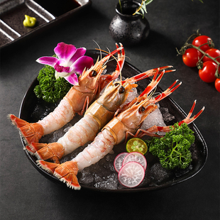 国产鳌虾特大海鳌虾刺身鲜活船冻斯干比莫桑比克日料白刺生吃食材