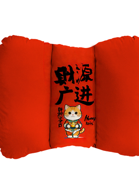 财源广进汽车腰靠车载座椅靠垫护腰车载靠垫腰垫腰托好物定制A26