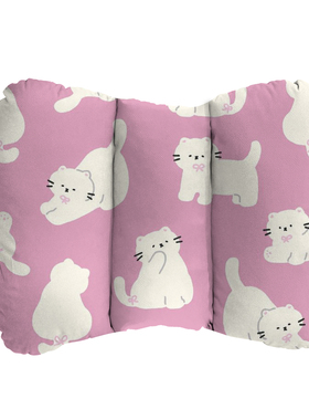 软萌小猫车载座椅靠垫护腰汽车靠垫腰垫腰托车载护腰款好物A29