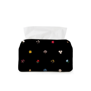 暗里繁花创意可爱布艺纸巾盒餐厅桌面专用小号软包抽纸盒好抽A83