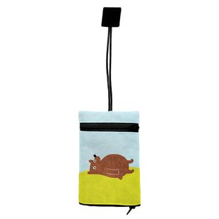 趴坡小熊抽拉式汽车钥匙包 通用多功能门禁卡包迷你锁匙包定制A25