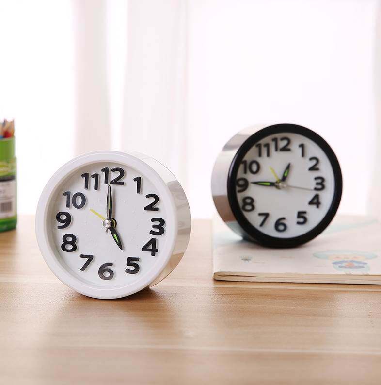 创意闹钟圆形定时多功能塑料数字指针学生卧室桌面提醒闹钟l23