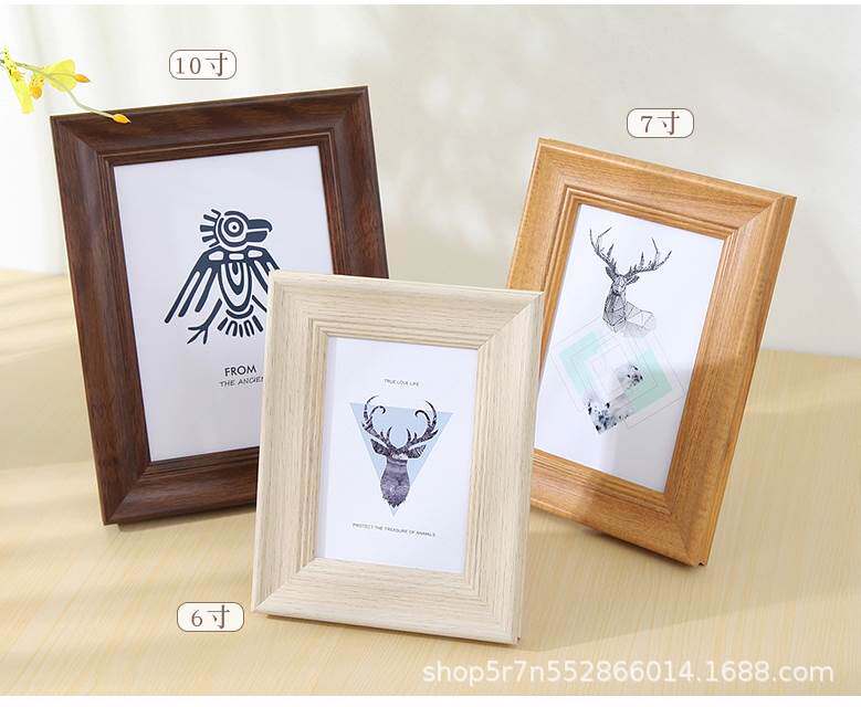 厂家直供相框摆台证书相框创意相框墙长方形相框摆台l23