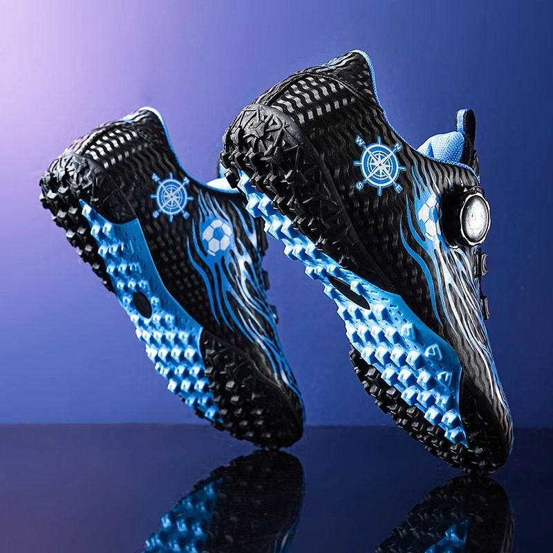 回力儿童足球鞋男童防滑碎钉鞋旋纽扣小学生专业运动比赛训练球鞋