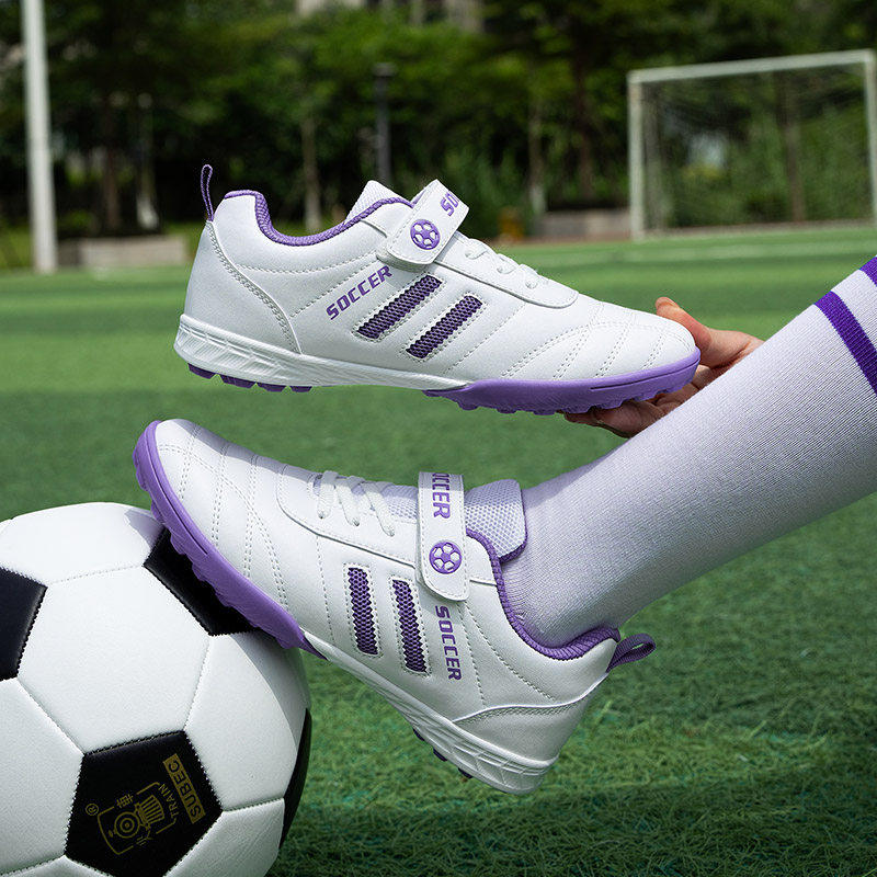 回力儿童足球鞋女童小学生专用比赛训练室内草地防滑幼儿碎钉运动