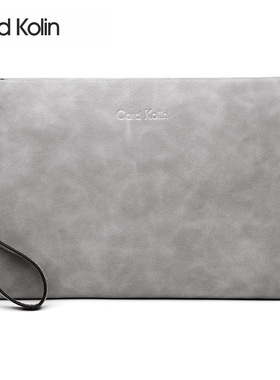 Card Kolin男包男士手包真牛皮手拿包商务夹包男式手提钱包信封包