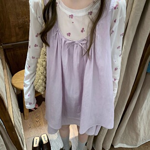 多巴胺韩系女装夏季新款蝴蝶印花薄款长袖网纱透感防晒上衣