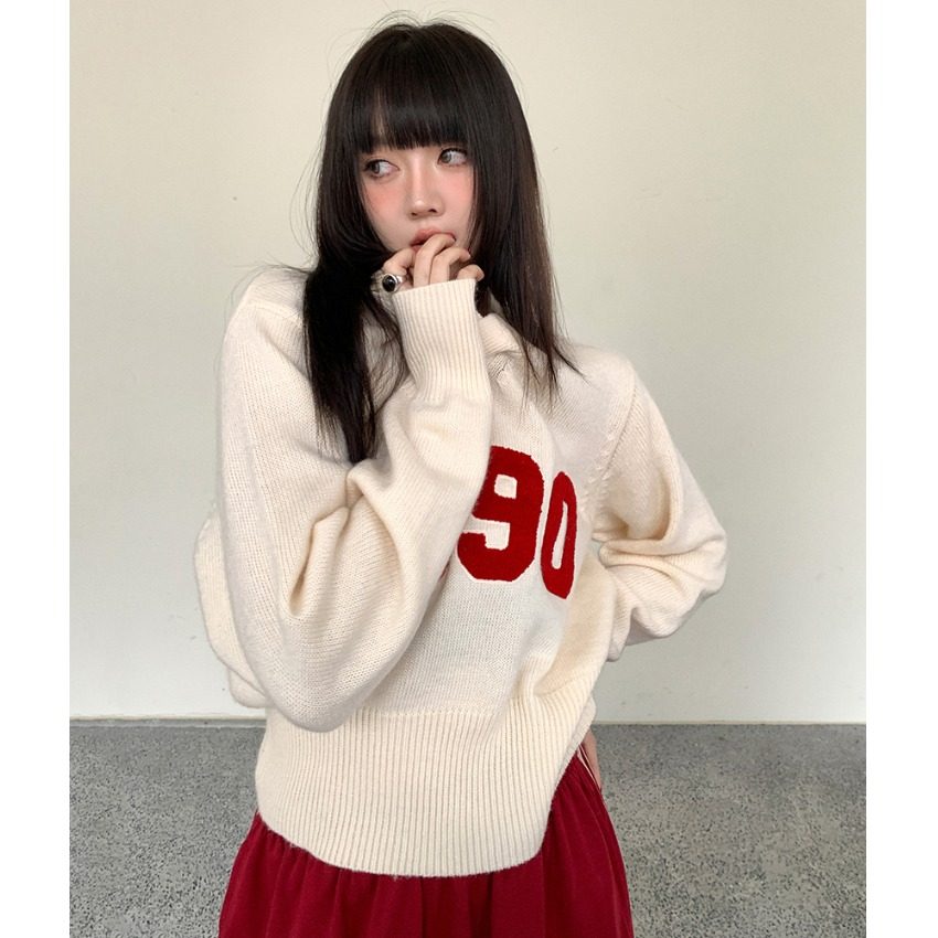 复古V领毛衣女秋装2025新款设计感小众慵懒风宽松百搭短款针织衫