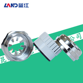 蓝江LAND 经济EMC金属铜镀镍防磁波电缆固定头IP68防水屏蔽葛兰头
