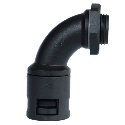 蓝江90度弧形弯角快速软管接头