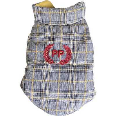 ebaerr格子棉背心比熊