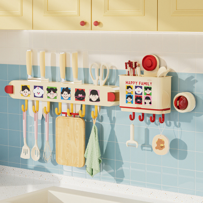 诺室吸盘刀架置物架壁挂式免打孔