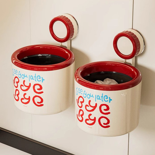 诺室吸盘垃圾桶壁挂式收纳桶