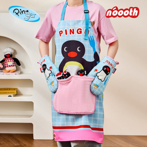 诺室&pingu可擦手围裙防水防油