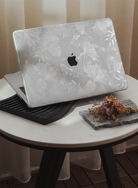 雷雕皮革银白苹果电脑保护套适用于MacBookProM4 142024MacBookM1Pro13Air13MacBookM2M3Air15Mac独特电脑壳
