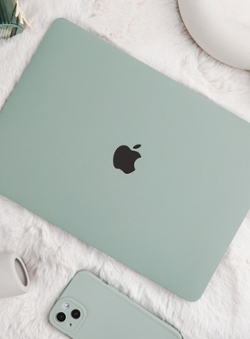 小清新松竹色mac13/14/15/16寸电脑壳MacM1pro/air笔记本电脑壳