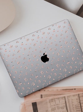 小红碎花Mac13寸M1保护套air15寸电脑壳pro13MacbookM4Pro14