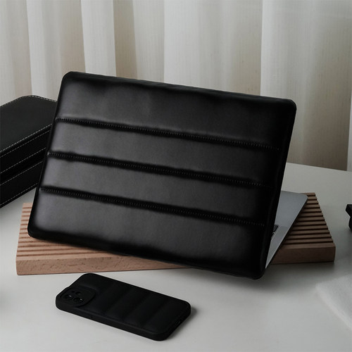 电脑壳MacM1/M2时尚黑气垫羽绒