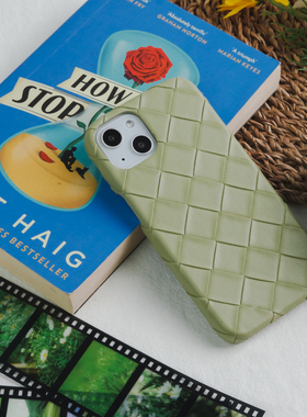 宽版山葵绿织纹保护套适用于13promac保护壳12/12pro防摔磁吸充电