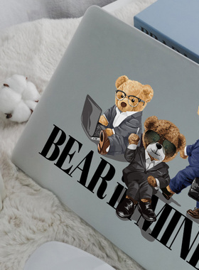 霸道总裁熊Mac壳Macpro13/14/15M1电脑保护套2022款16笔记本电脑