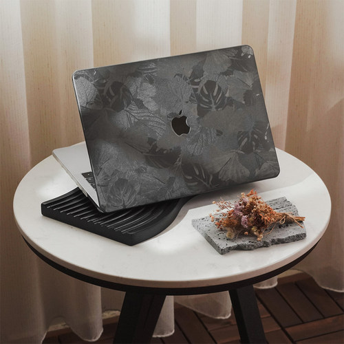 雷雕皮革铁灰苹果电脑保护套适用于MacBookProM4 142024MacBookM1Pro13Air13MacBookM2M3Air15Mac独特电脑壳