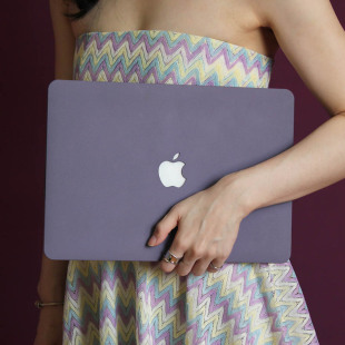 冷艳紫笔记本电脑Mac壳16寸保护套2025Air笔记本M1磨砂保护壳16寸
