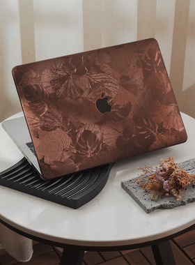 雷雕皮革红棕苹果电脑保护套适用于MacBookProM4 142024MacBookM1Pro13Air13MacBookM2M3Air15Mac独特电脑壳