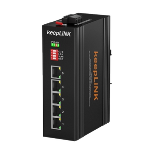 keepLINK  工业交换机5口百兆非管理型导轨式   KP-9000-65-5TX