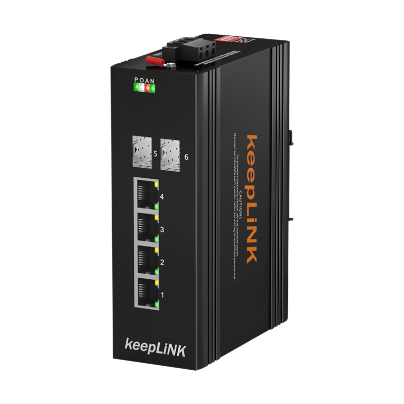 keepLINK2光4电POE工业交换机