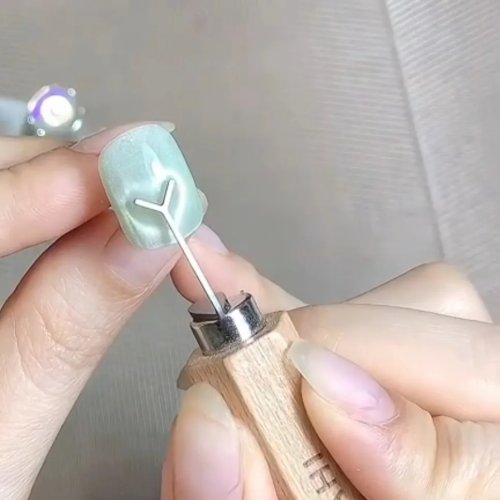 美甲工具专用爱心猫眼吸铁石