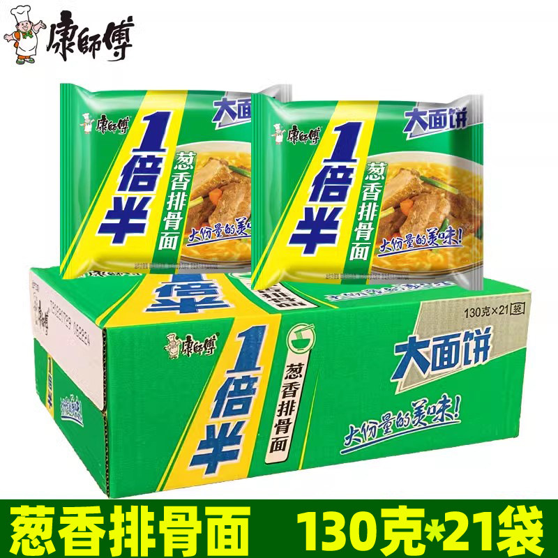 康师傅葱香排骨面袋装