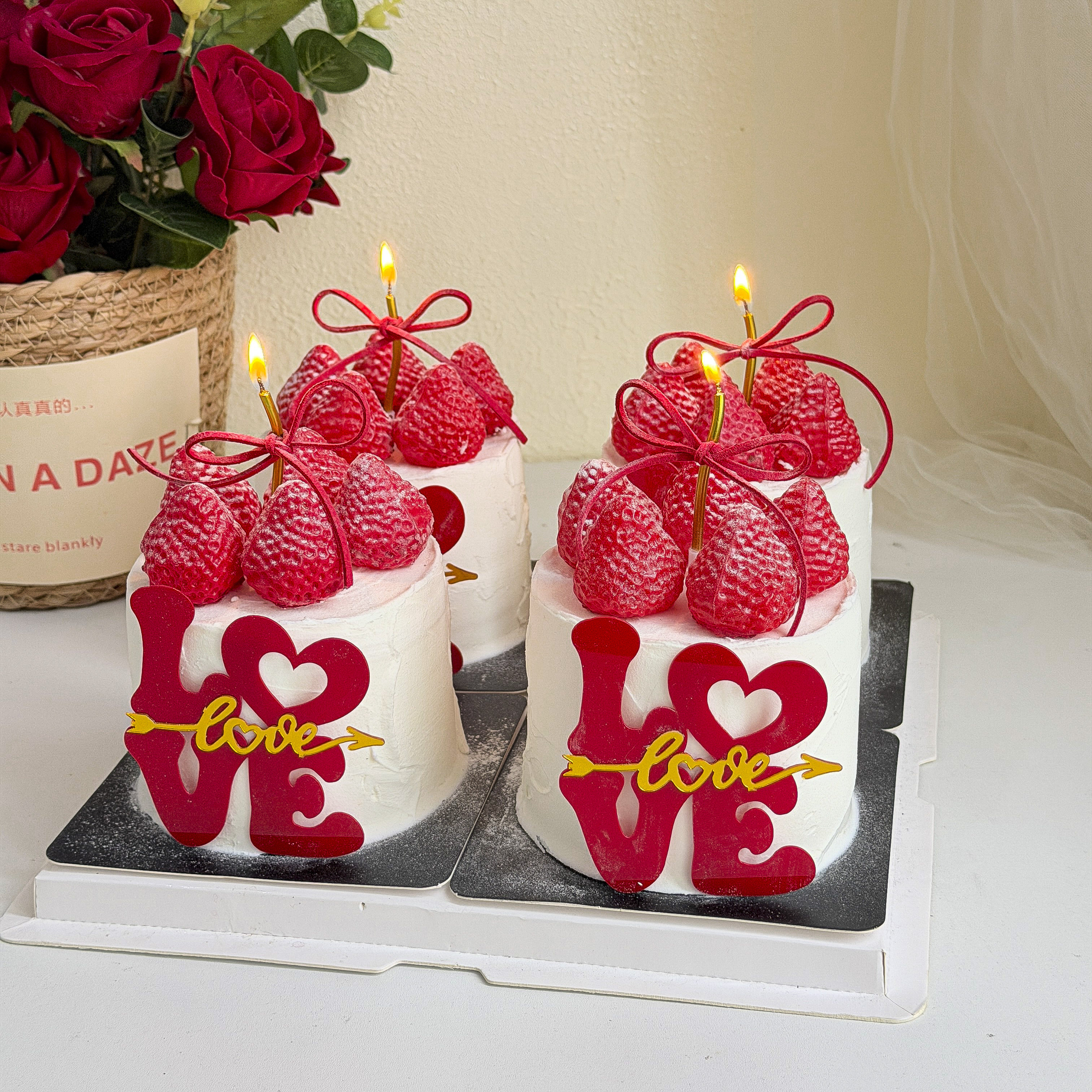 2.14情人节亚克力红色LOVE蛋糕装饰情侣表白蜡烛丝带甜品烘焙插件,节庆用品/礼品,节日装扮用品,淘宝优惠券,粉丝福利购,淘宝优惠卷