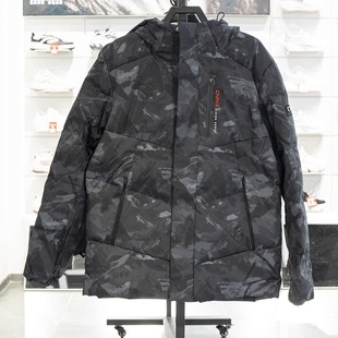 安踏六度芯冰甲羽绒服男火山岩3连帽冬季 保暖外套152547943N 新款