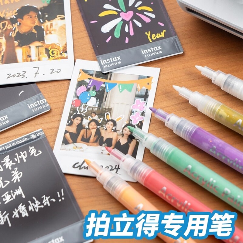 拍立得涂鸦36色防水速干马克笔图片