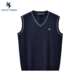 保罗彼得秋冬男背心保暖V领无袖 加绒 针织毛衣马甲MMECB00031