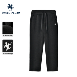 男松紧腰厚保暖休闲束脚卫裤 保罗彼得2025冬季 KGEDK00160 加绒