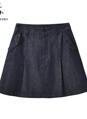 保罗彼得2025夏新款女牛仔短裙半身裙百搭潮流专柜同款 NVEA62690