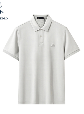 保罗彼得2025夏新款男短袖POLO衫商务高级上衣专柜同款 ZCEB53331