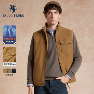 棉马甲两穿无袖 男士 保罗彼得2025秋冬新款 棉服RWECA00081 双面