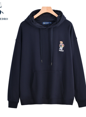 保罗彼得连帽卫衣男秋季纯棉长袖T恤休闲宽松男士上衣TICC48301