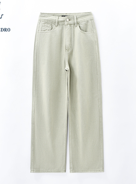 保罗彼得2025年春装新款女士牛仔裤宽松阔腿长裤显瘦BLEA62440