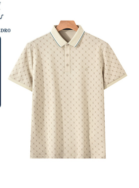 保罗彼得夏季新款男士商务翻领休闲短袖POLO衫T恤上衣TODB42720