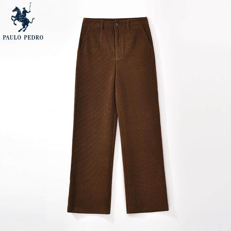 保罗彼得秋冬新款女士宽松休闲裤阔腿裤显瘦直筒裤子DSDD99660 - 保罗彼得旗舰店出品