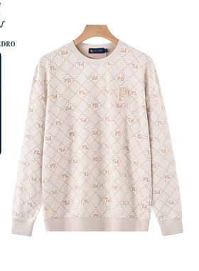 保罗彼得春秋季新款男式休闲时尚印花圆领卫衣宽松上衣TBDA48560