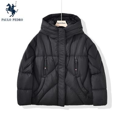 保罗彼得冬季新款女士连帽羽绒服外套时尚保暖面包服SCDD76430
