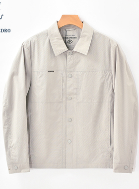 保罗彼得2025年春装新款男士休闲夹克外套上衣翻领休闲REEA73510