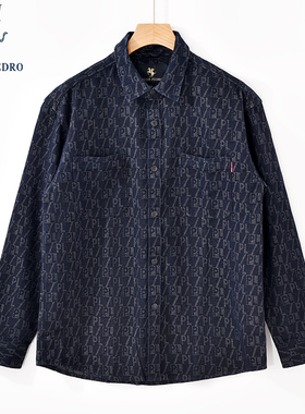 保罗彼得春秋季新款男士休闲长袖衬衫衬衣轻薄短外套CODC59290