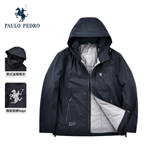 保罗彼得2025冬季新款棉服男士休闲保暖连帽短外套上衣HWEDU00370