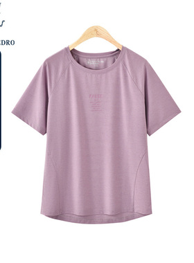 保罗彼得2025年夏装新款女士休闲短袖T恤圆领冰丝上衣TDDB42241